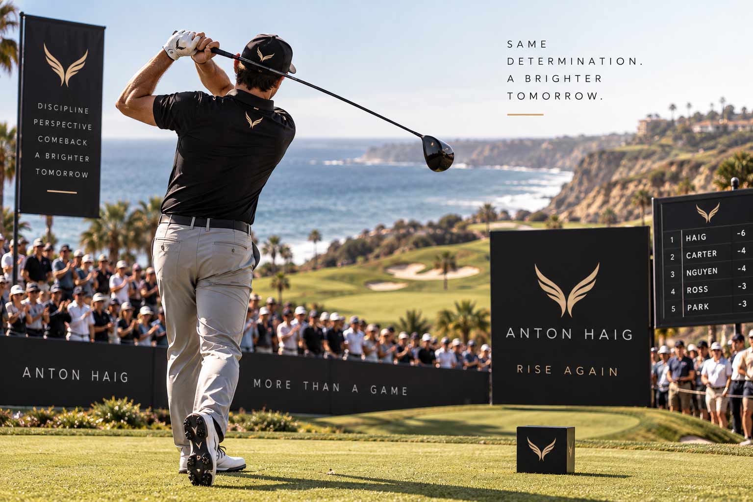 Anton Haig on-course brand presence
