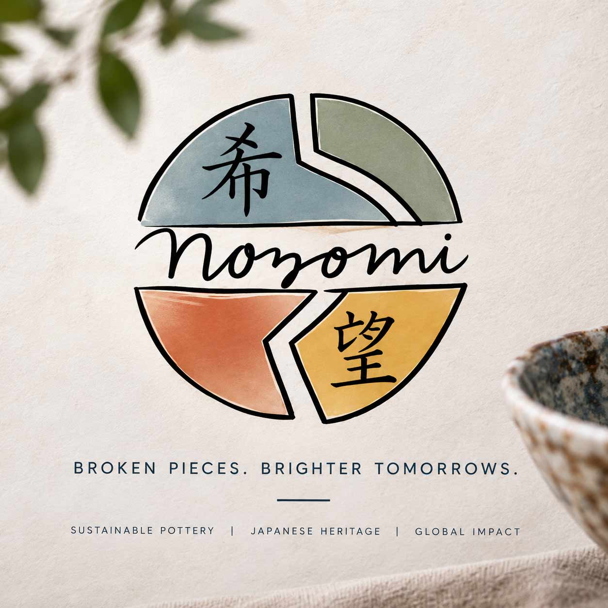 Nozomi primary brand mark, full color