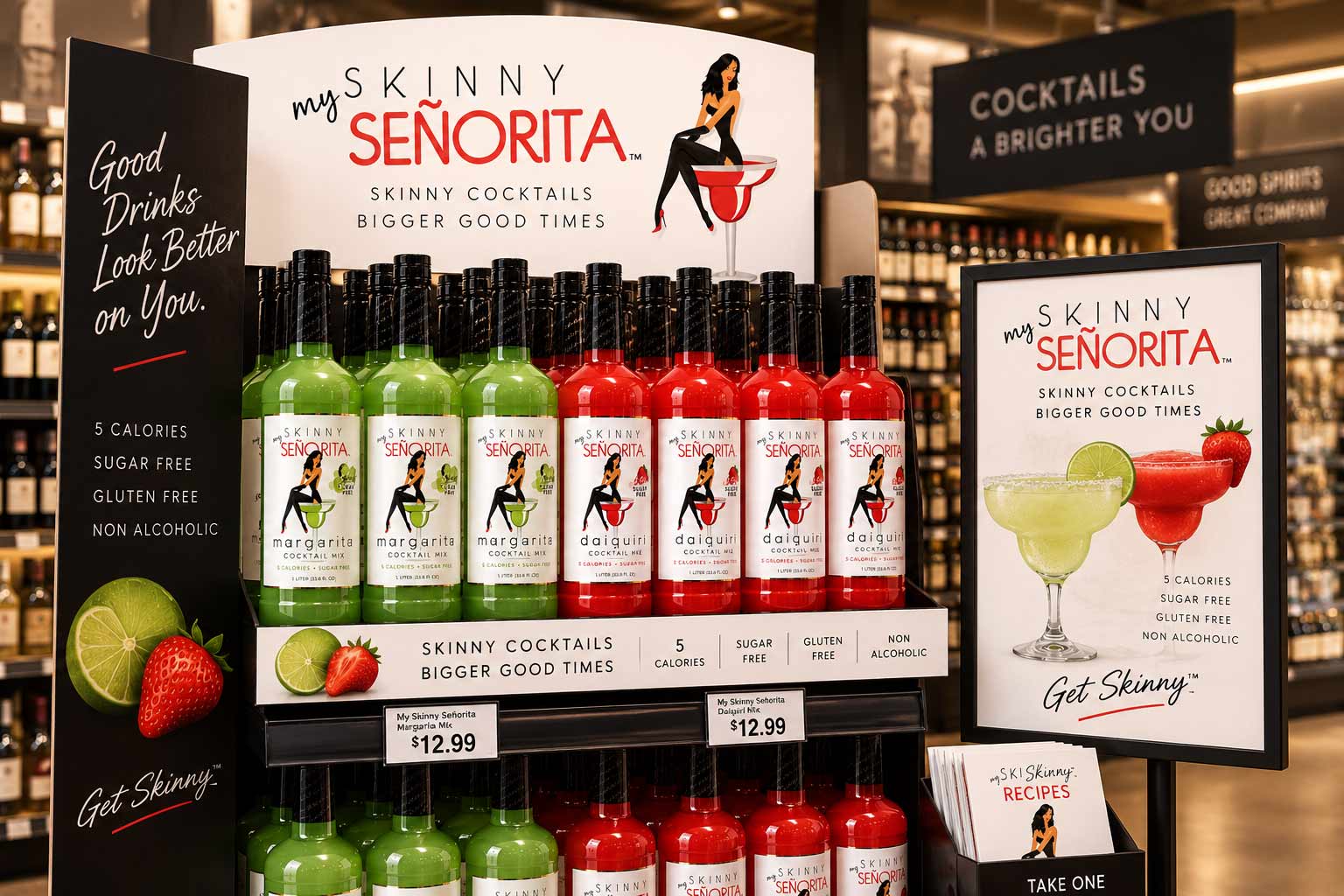 My Skinny Senorita retail and point-of-sale display