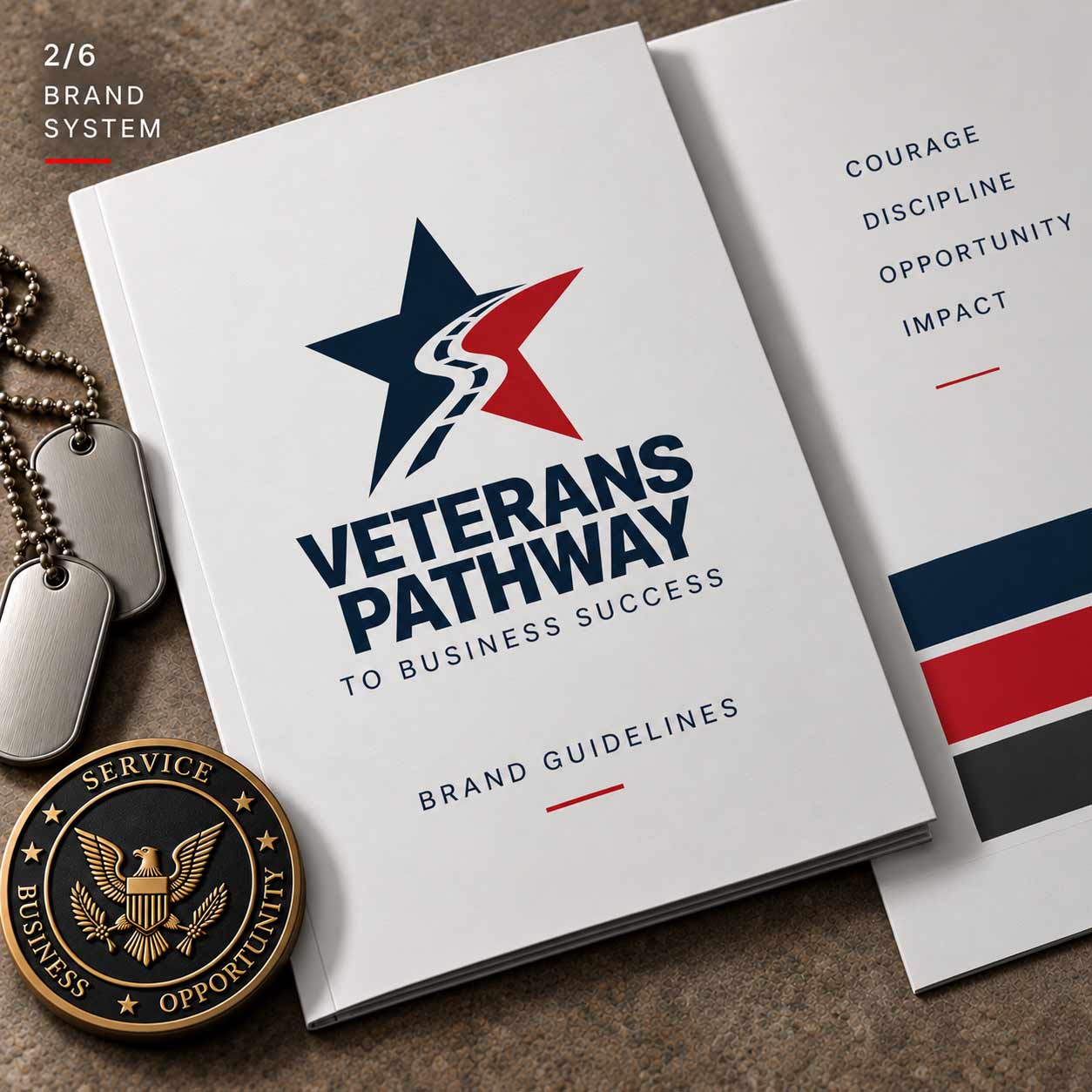Veterans Pathway brand guidelines and visual system