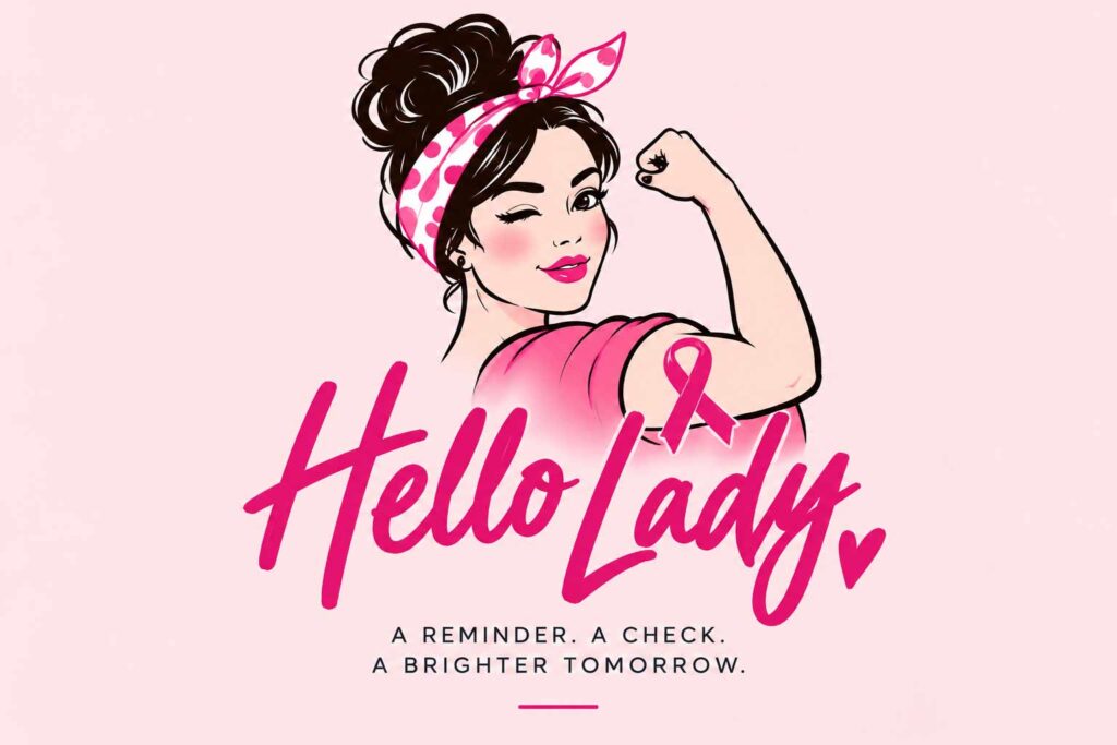 Hello Lady custom illustration and campaign creative