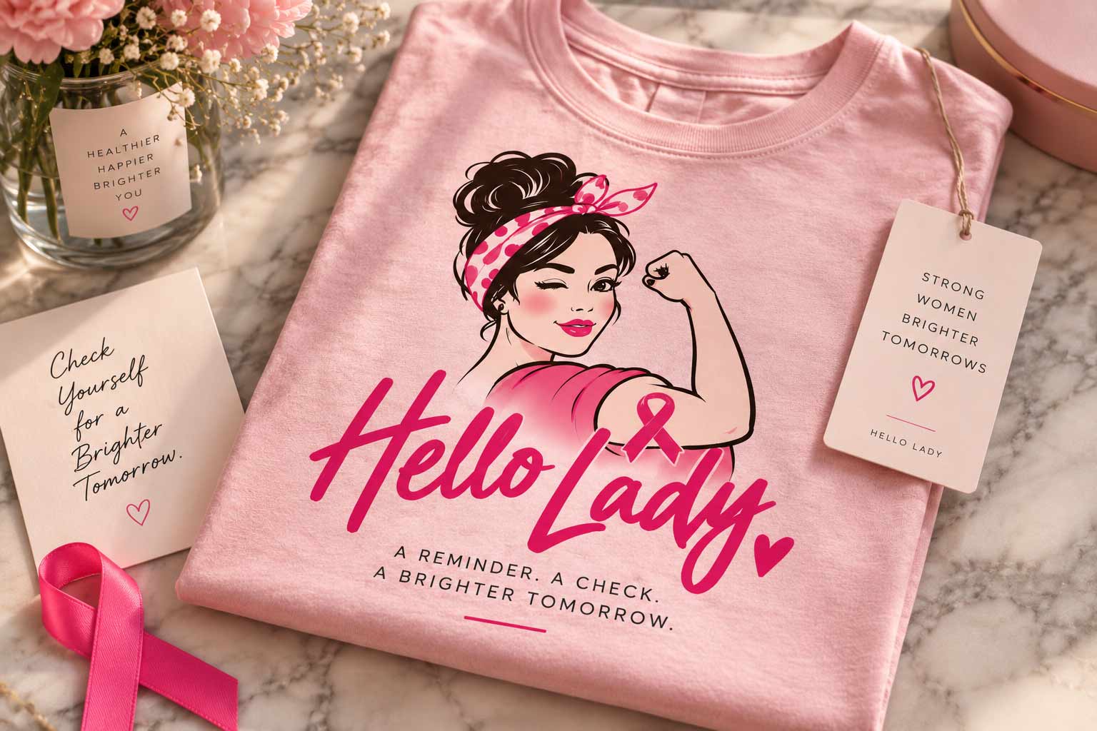 Hello Lady apparel and T-shirt design